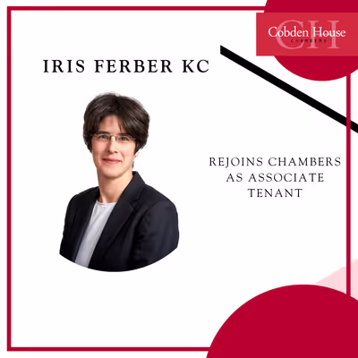 Iris Ferber KC Rejoins Chambers