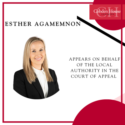 Esther Agamemnon Appears on Behalf of the Local Authority in the Court of Appeal