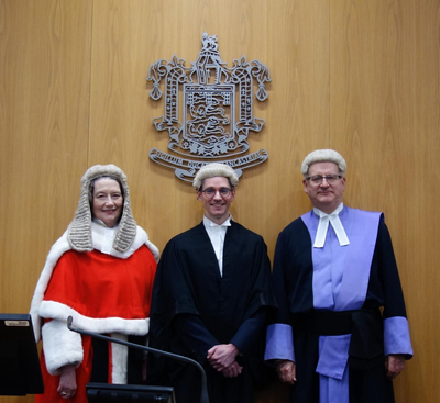 Arron Walthall sworn in as a Deputy District Judge