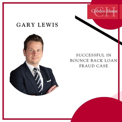 Gary Lewis Successful in Bounce Back Loan Fraud Case