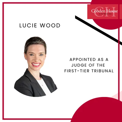 Lucie Wood Appointed as a Judge of the First-Tier Tribunal
