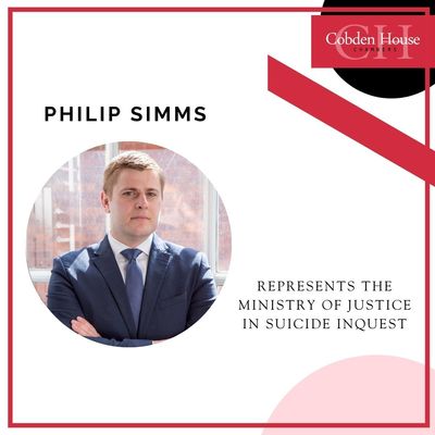 Philip Simms represents MOJ in suicide inquest