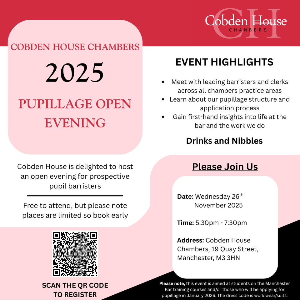Pupillage Open Evening 2025