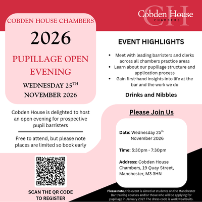 Pupillage Open Evening 2026